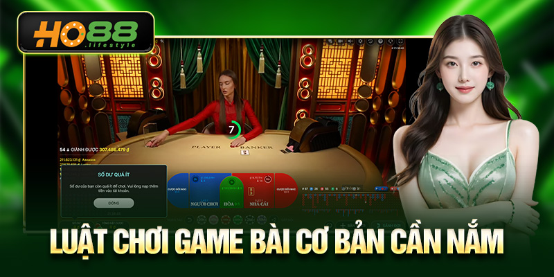 Luật chơi game bài cơ bản cần nắm