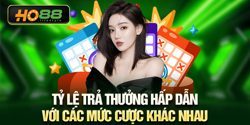 Tỷ lệ trả thưởng hấp dẫn với các mức cược khác nhau